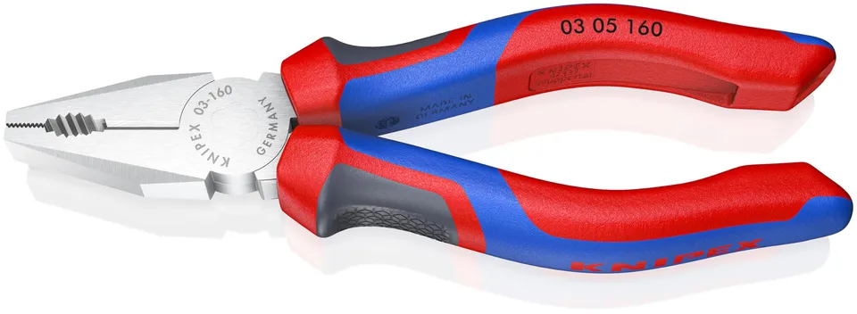 knipex-03-05-160-kombizange-160-mm-verchromt-mit-comfort-griffen image 1
