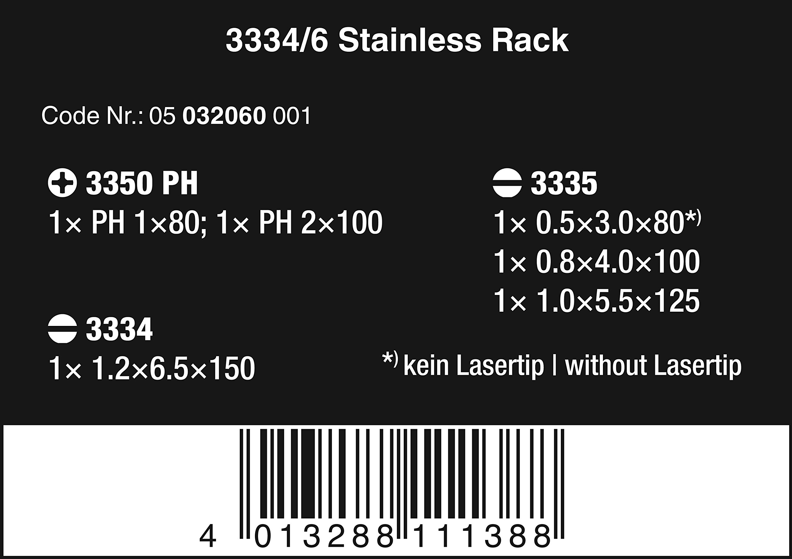 wera-3334-6-schraubendrehersatz-edelstahl-6-teilig-mit-rack-05032060001 image 2
