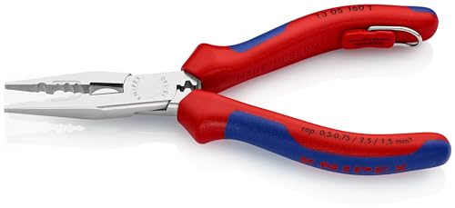 knipex-verdrahtungszange-13-05-160-t-bk-160-mm-verchromt-5-in-1-mit-absturzsiche image 4