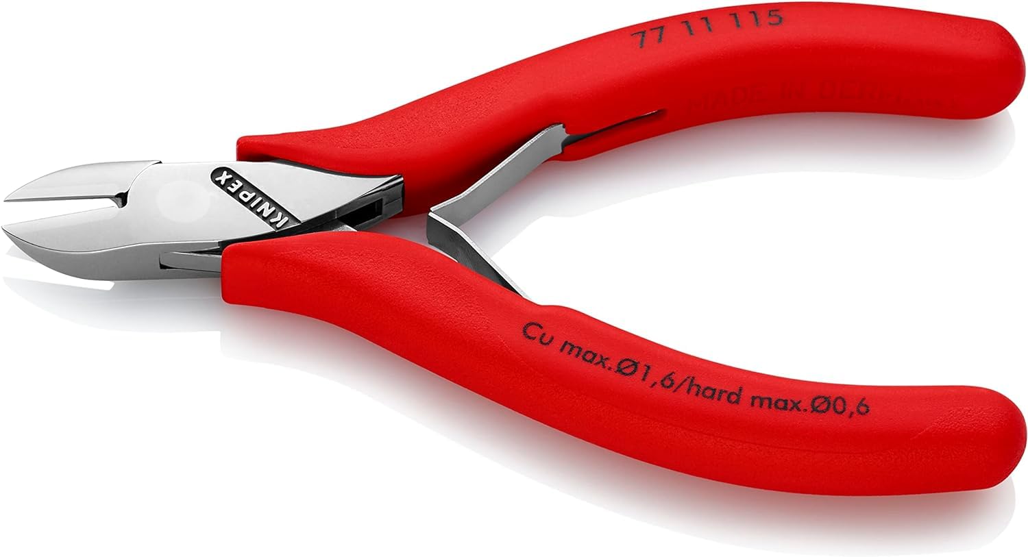 knipex-elektronik-seitenschneider-77-11-115-115-mm-mit-kunststoff-h-llen image 2