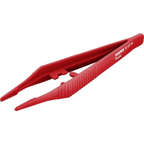 knipex-92-69-84-kunststoffpinzette-129-mm-mattiert-geriffelt-rot image 3