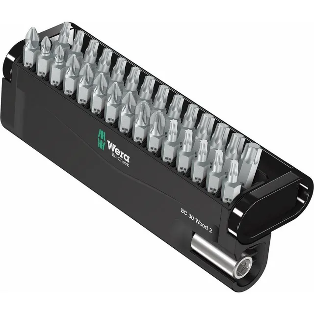 wera-bit-check-30-wood-2-30-teilig-05057432001-bit-sortiment-f-r-holz-mit-univer image 1