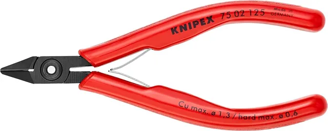 knipex-elektronik-seitenschneider-125-mm-75-02-125-mit-kunststoff-h-llen image 1