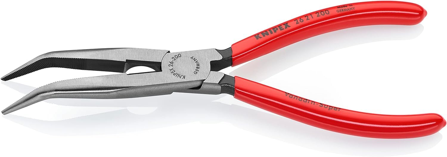 knipex-flachrundzange-mit-schneide-storchschnabelzange-26-21-200-sb-200-mm-schwa image 2