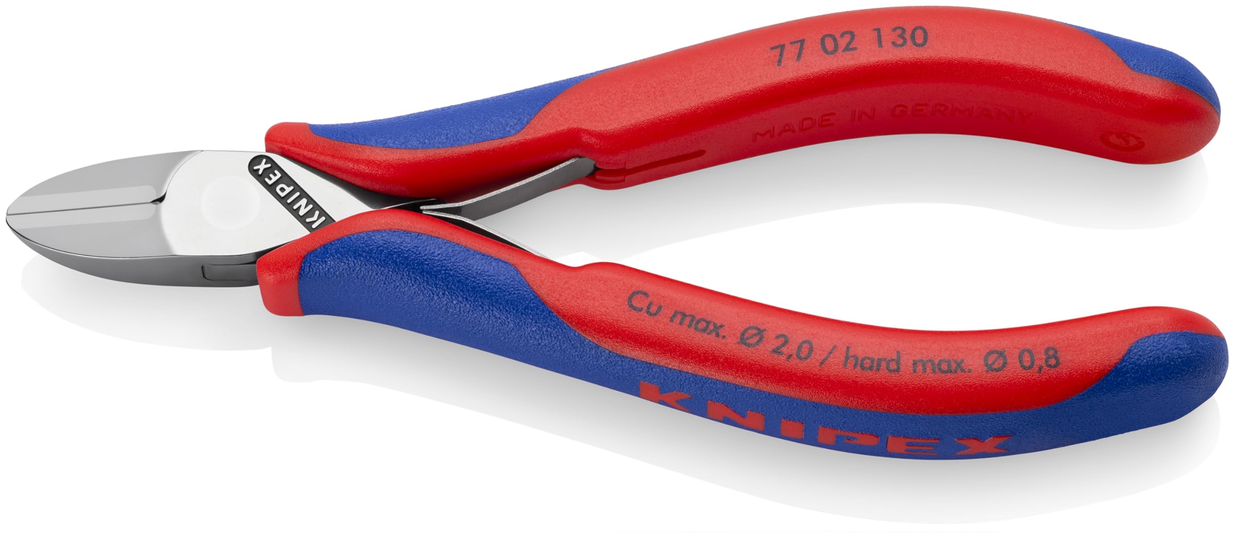 knipex-elektronik-seitenschneider-77-02-130-130-mm-mit-mehrkomponenten-h-llen image 1