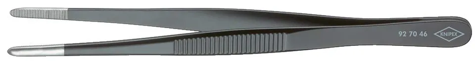 knipex-pr-zisions-pinzette-92-70-46-stumpfe-form-145-mm-schwarz image 1
