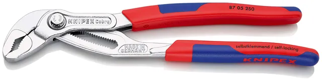 knipex-cobra-87-05-250-wasserpumpenzange-verchromt-250-mm image 1