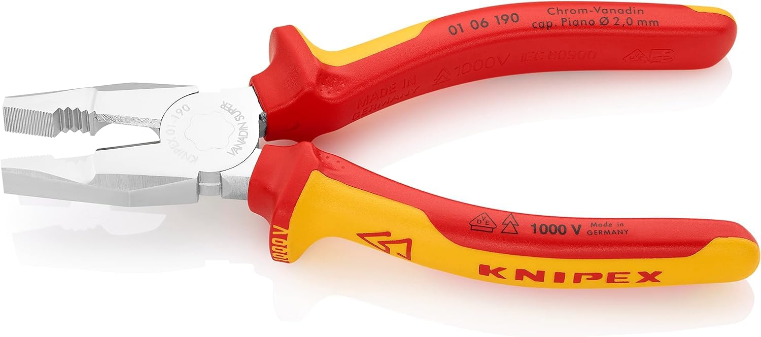 knipex-kombizange-01-06-190-chrom-vanadin-verchromt-isoliert-190-mm image 2