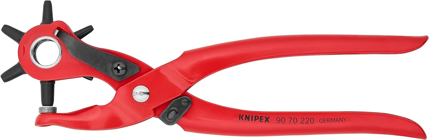 knipex-revolverlochzange-90-70-220-lochzange-220-mm-rot-f-r-leder-textil-kunstst image 3