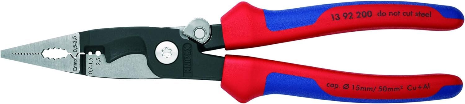 knipex-elektro-installationszange-13-92-200-multifunktionszange-200-mm-mit-mehrk image 1