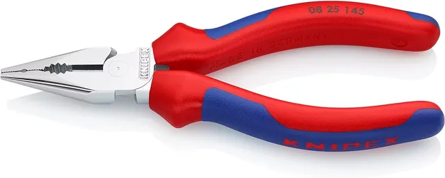 knipex-spitz-kombizange-08-25-145-sb-verchromt-145-mm image 1