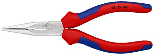 knipex-flachrundzange-mit-schneide-25-05-160-sb-160-mm-verchromt image 7