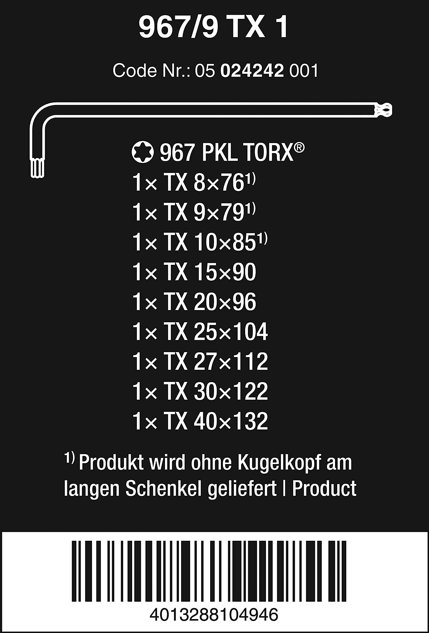wera-967-pkl-9-torx-winkelschl-sselsatz-blacklaser-9-teilig image 2