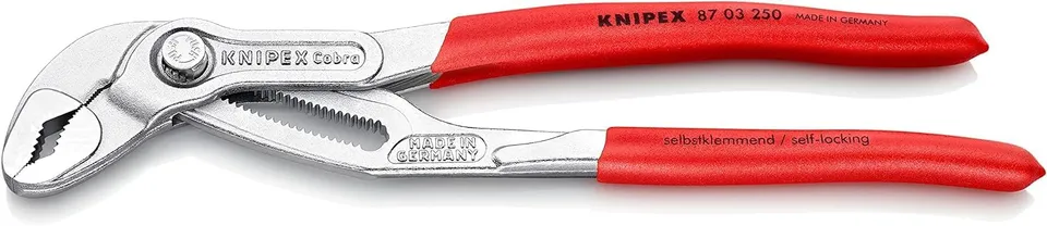 knipex-cobra-87-03-250-hightech-wasserpumpenzange-verchromt-250-mm image 1