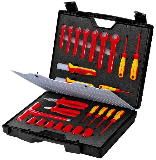 knipex-standardkoffer-98-99-12-26-teilig-385-mm-f-r-elektroinstallation image 1