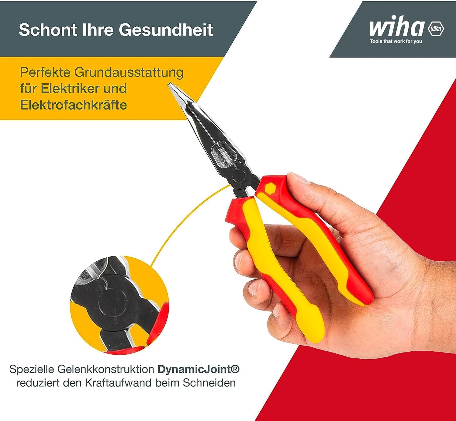 wiha-flachrundzange-professional-electric-27425-200-mm-vde-1000v-gebogen image 2