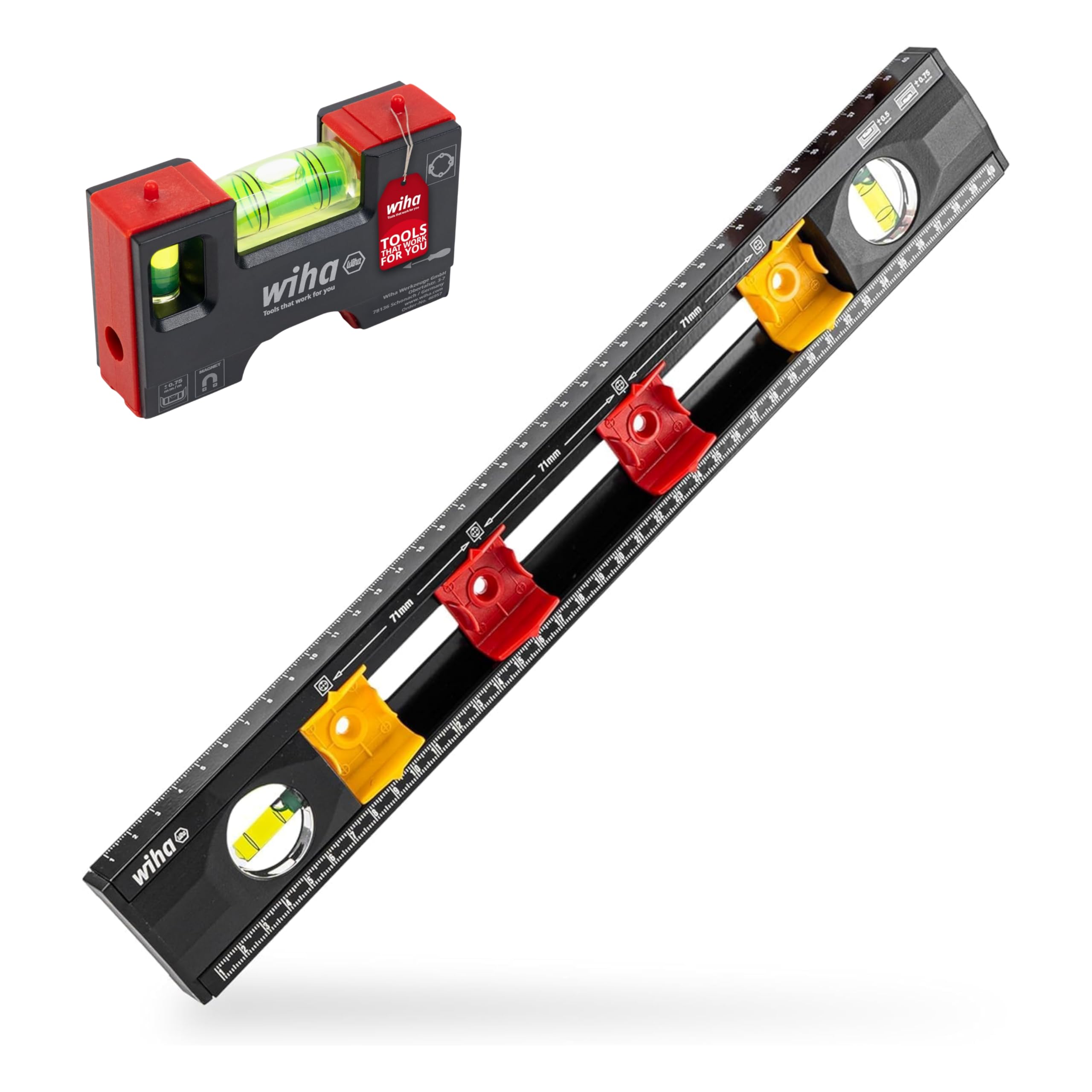wiha-mini-wasserwaage-pocket-10-cm-mit-magnet-46957-elektriker-wasserwaage-f-r-s image 7