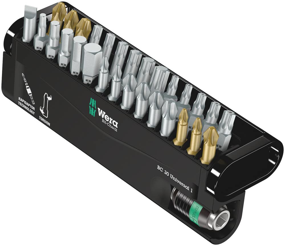 wera-bit-check-30-universal-1-bit-sortiment-30-teilig-mit-rapidaptor-05056440001 image 1