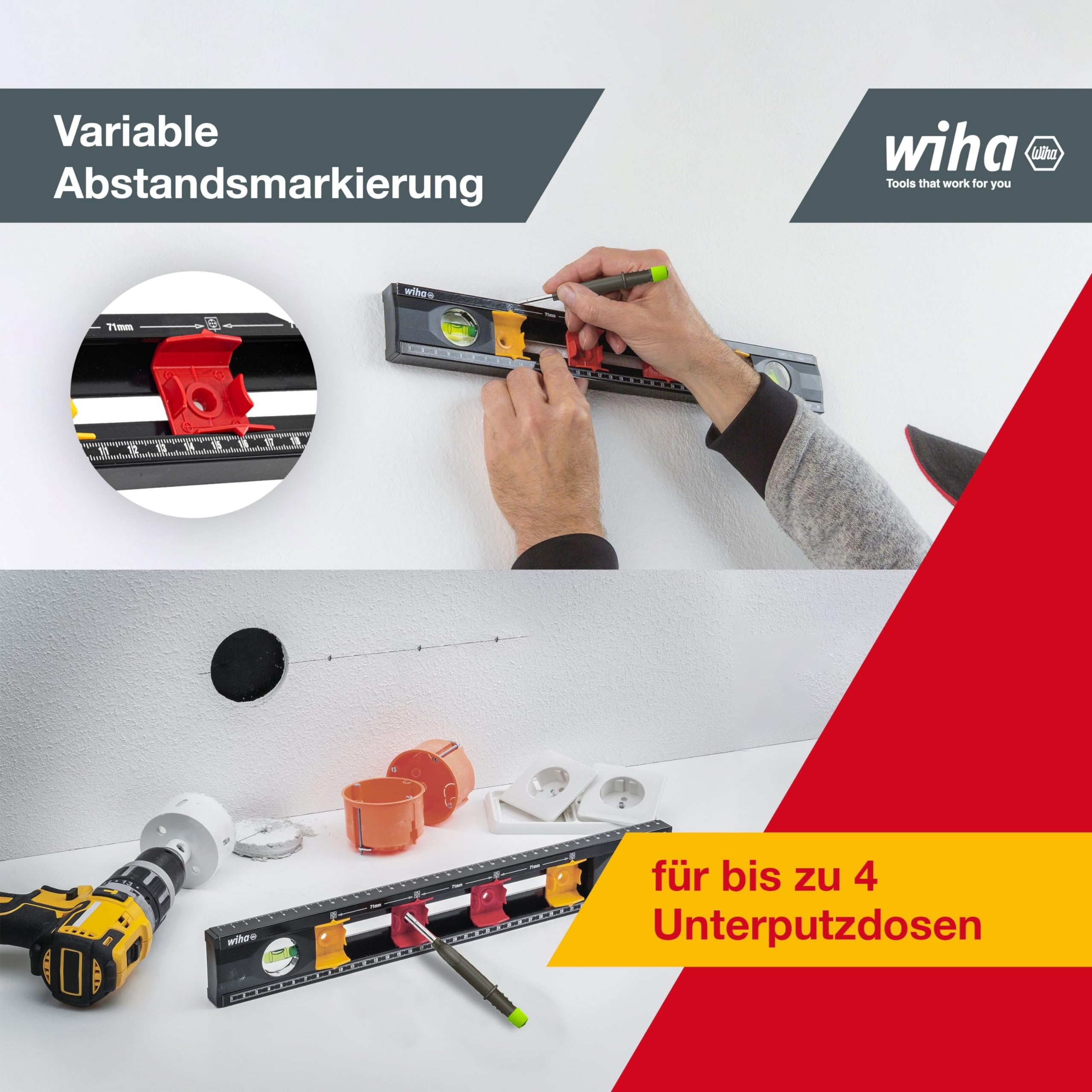 wiha-markier-wasserwaage-elektriker-40-cm-42074-f-r-unterputzdosen image 4
