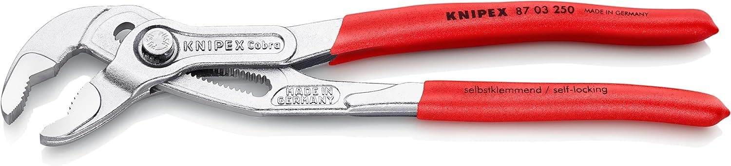 knipex-cobra-87-03-250-hightech-wasserpumpenzange-verchromt-250-mm image 2