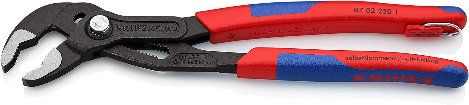 knipex-cobra-87-02-250-t-250-mm-hightech-wasserpumpenzange-mit-absturzsicherung image 2
