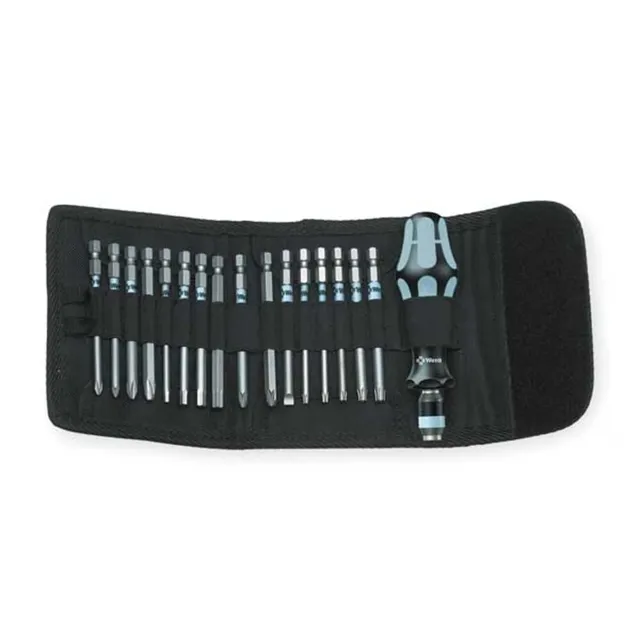 wera-kraftform-kompakt-60-edelstahl-imperial-bit-set-17-teilig-mit-rapidaptor image 1