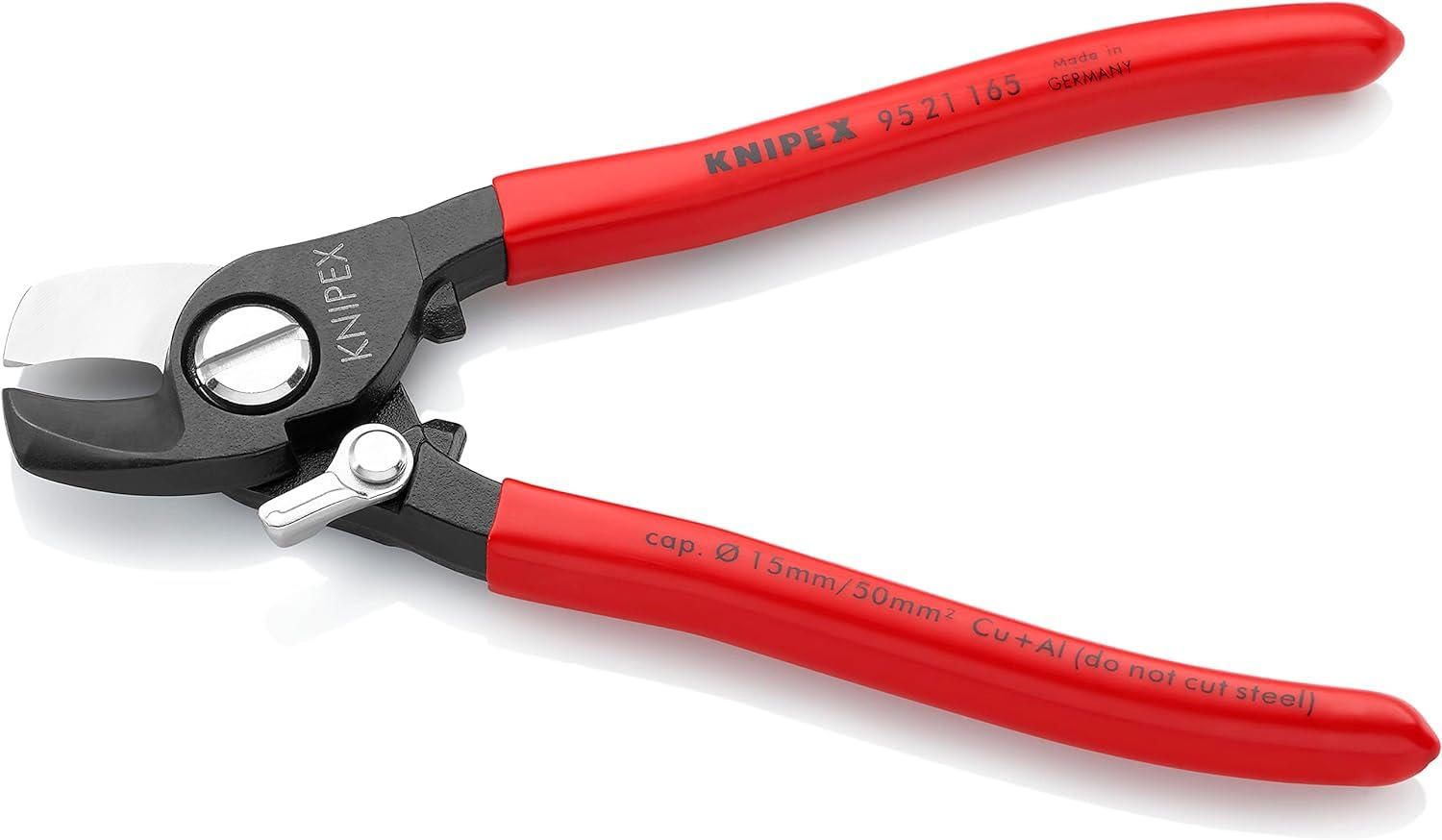 knipex-kabelschere-95-21-165-mit-ffnungsfeder-br-niert-165-mm image 2
