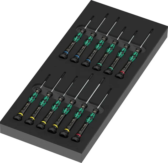 wera-05150107001-9716-schaumstoffeinlage-kraftform-micro-set-2-13-teilig image 1
