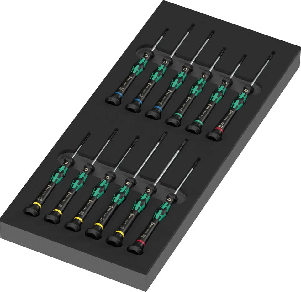 wera-05150107001-9716-schaumstoffeinlage-kraftform-micro-set-2-13-teilig image 1