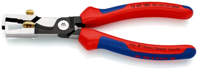 knipex-strix-abisolierzange-13-62-180-sb-180-mm-mit-kabelschere image 1